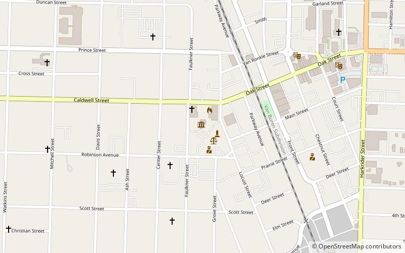 Faulkner County Museum location map