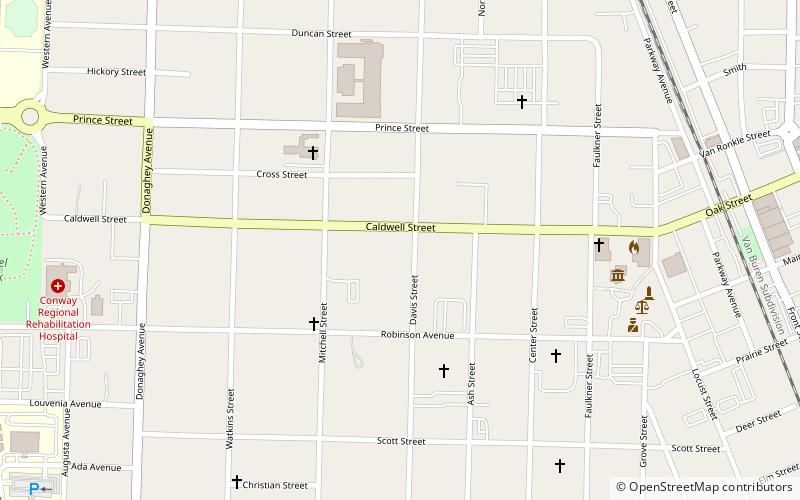 Robinson Historic District location map