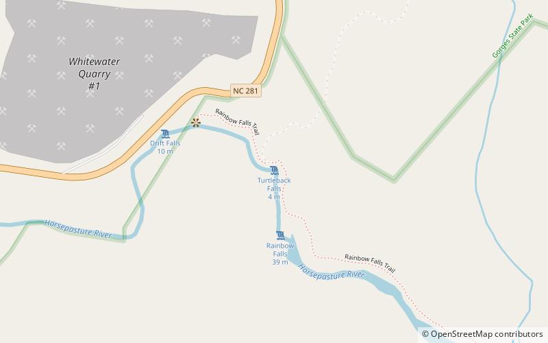 Turtleback Falls location map
