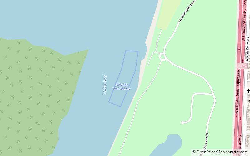 Riverside Park Marina location map