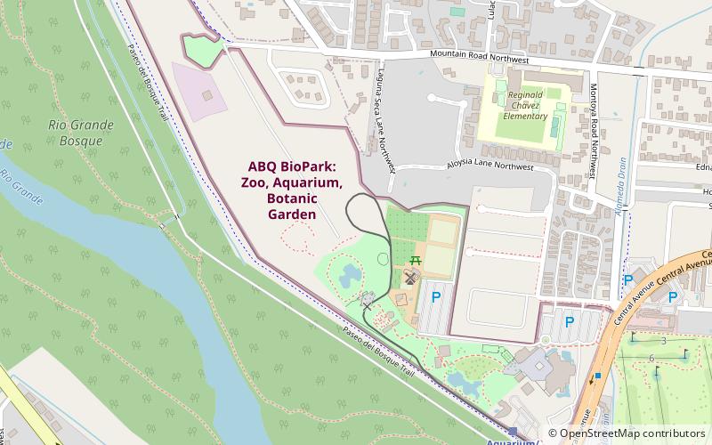 Albuquerque Aquarium location map