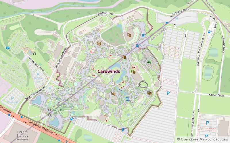 Nighthawk Roller Coaster location map