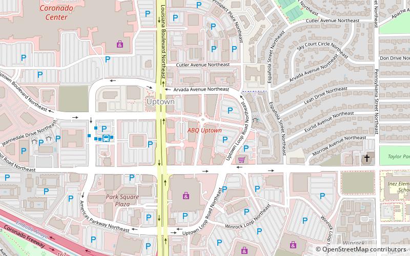 ABQ Uptown location map