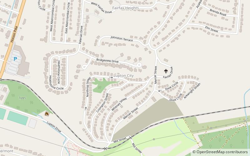 Lupton City location map