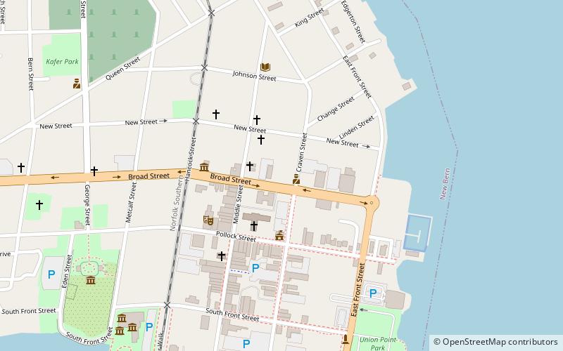 Craven County Court House location map