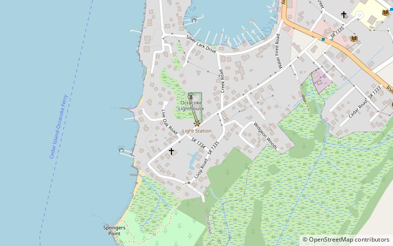 Phare d'Ocracoke location map