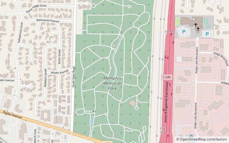 Memorial Park Cemetery location map