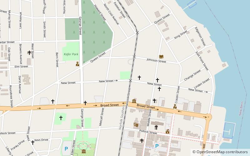 New Bern Academy Museum location map