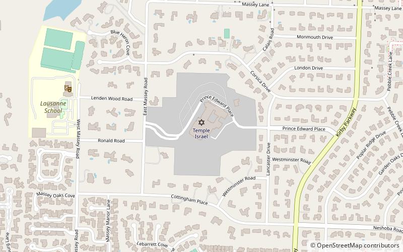 Temple Israel location map