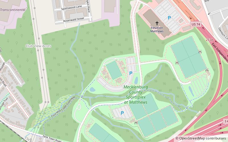 Sportsplex at Matthews location map