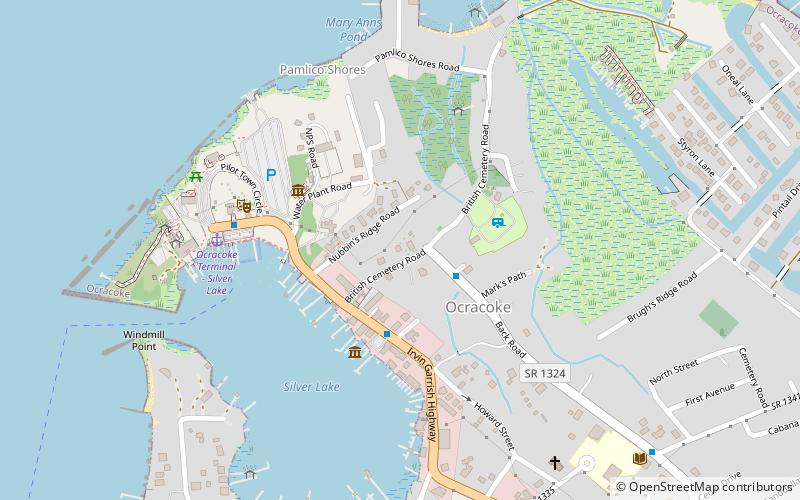island artworks ocracoke location map