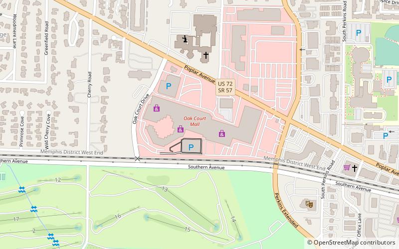 Oak Court Mall location map
