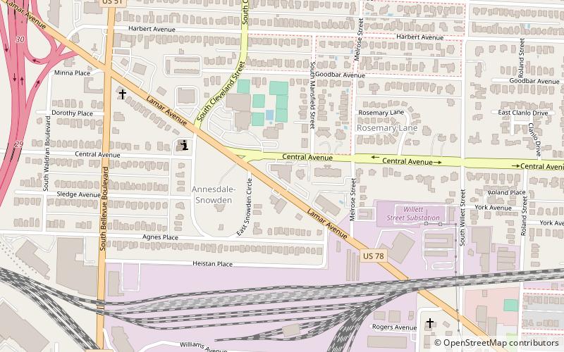 Ashlar Hall location map