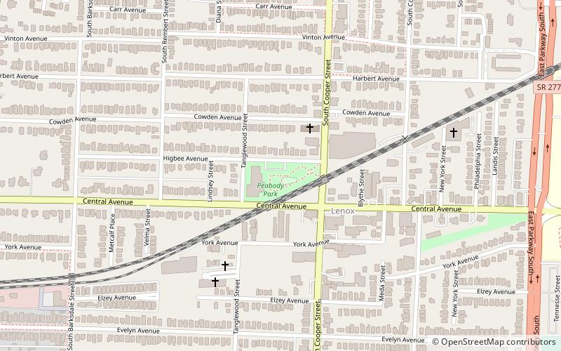 Peabody Park location map