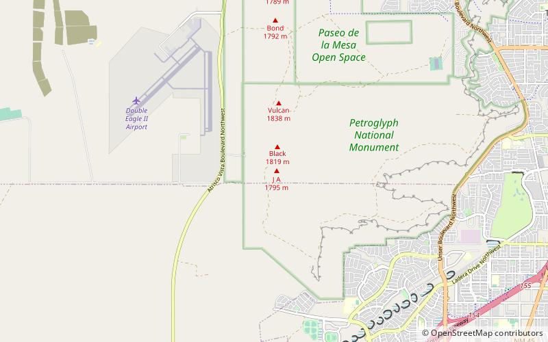 JA volcano location map