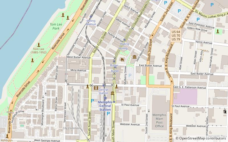 South Main Arts District location map