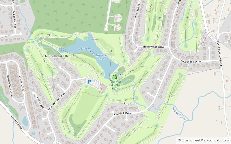 Emerald Lake Golf Club location map