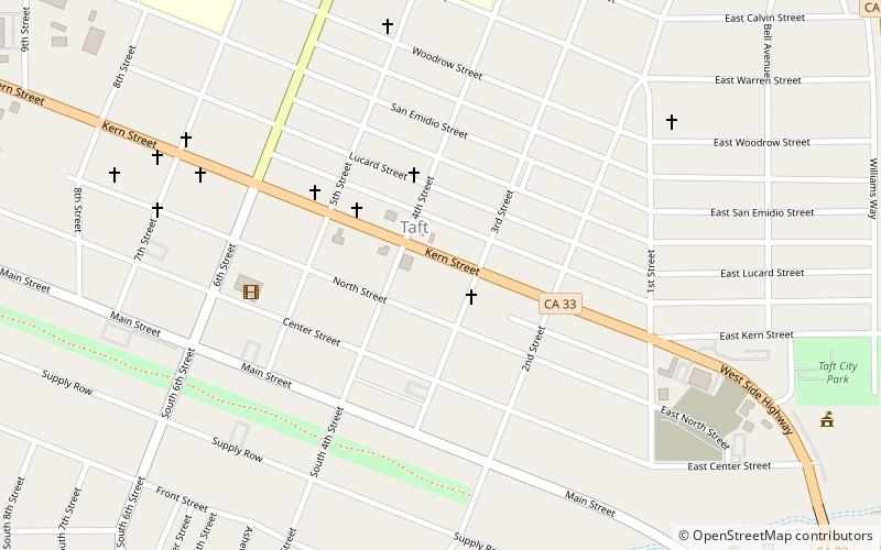 Taft location map