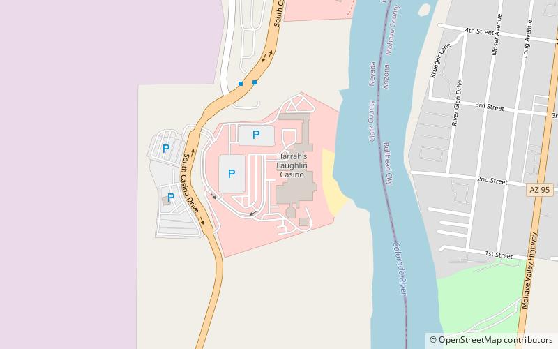 Harrah's Laughlin location map