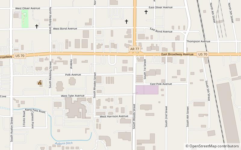 West Memphis City Hall location map