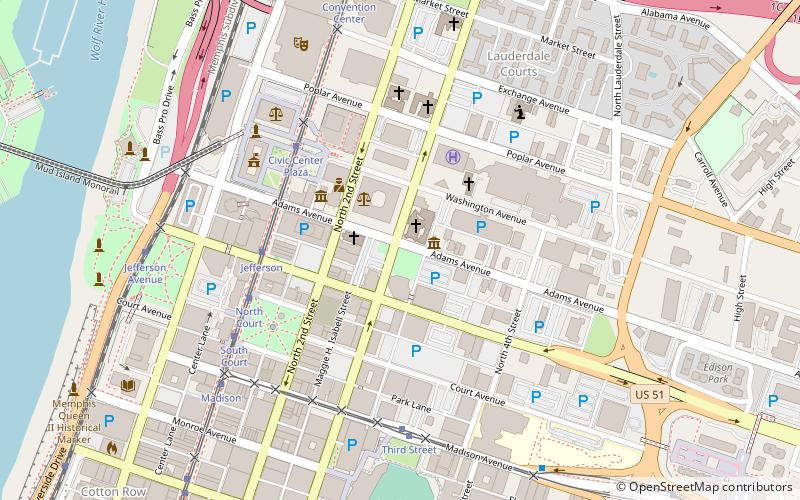 Adams Avenue Historic District location map