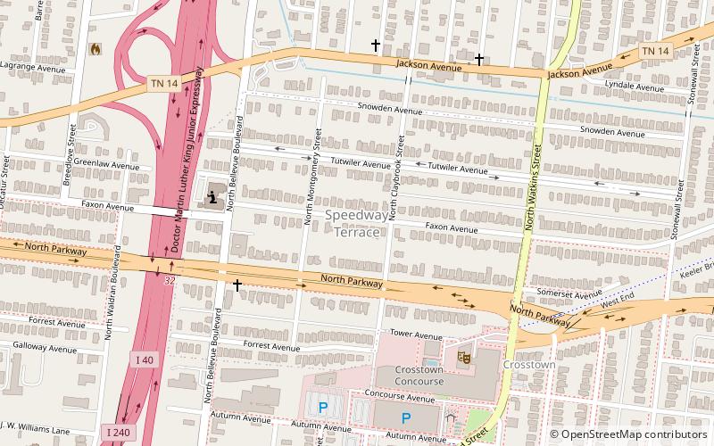 Speedway Terrace Historic District location map