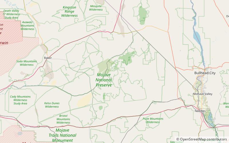 Mid Hills location map