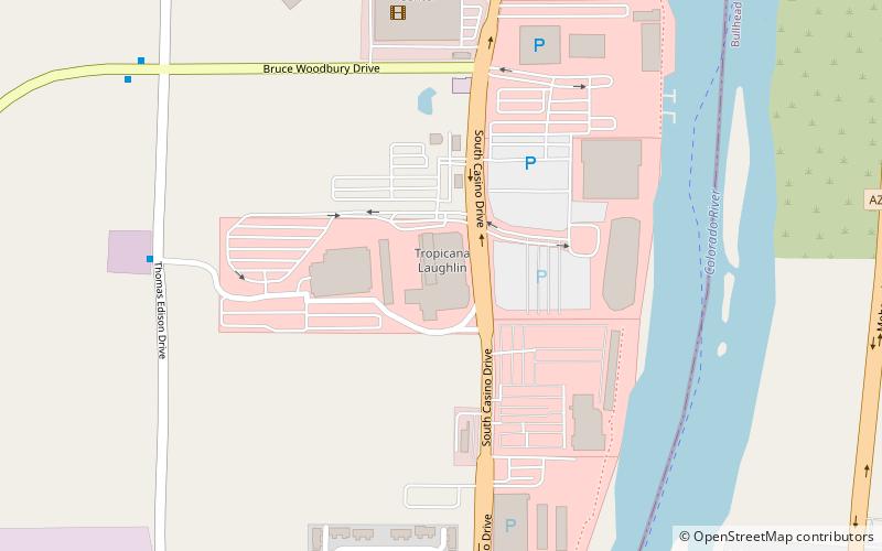 Tropicana Laughlin location map