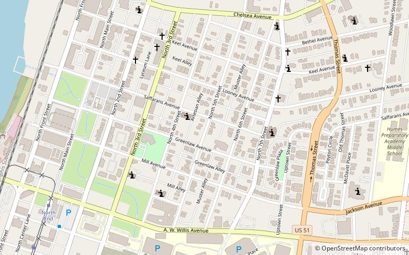 Greenlaw Addition Historic District location map