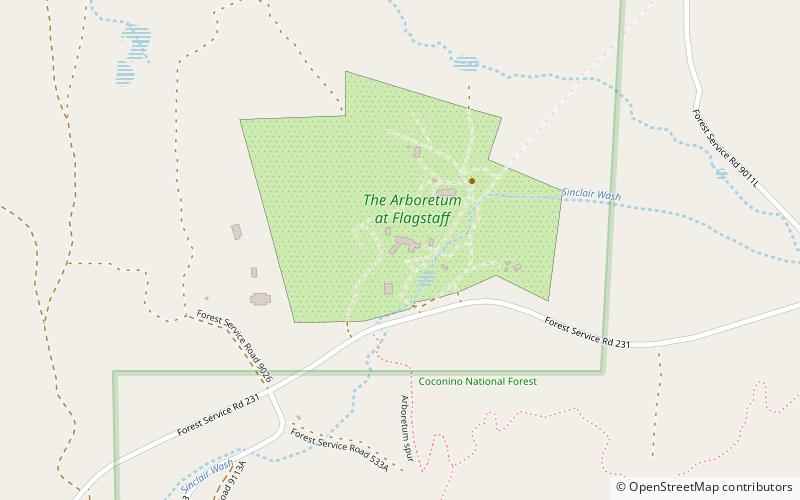 Arboreto de Flagstaff location map