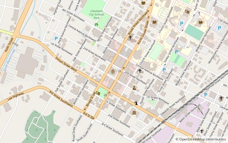 Bradley County Courthouse Annex location map