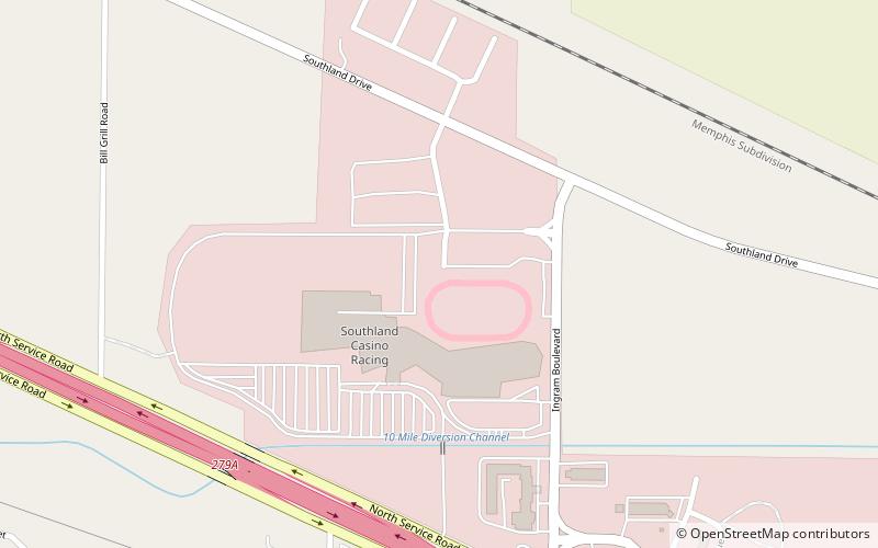 Southland Casino Racing location map