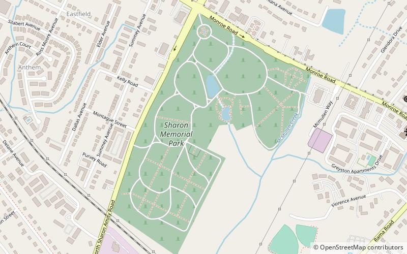 Sharon Memorial Park location map