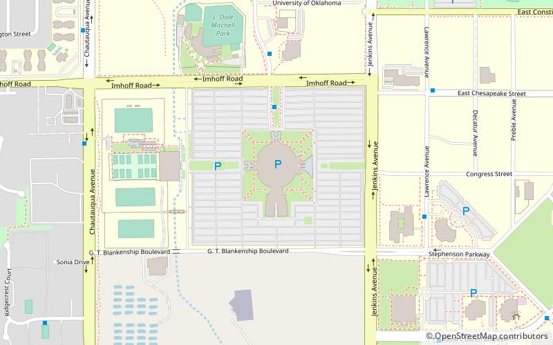 Lloyd Noble Center location map