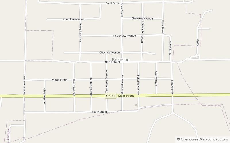Bokoshe location map