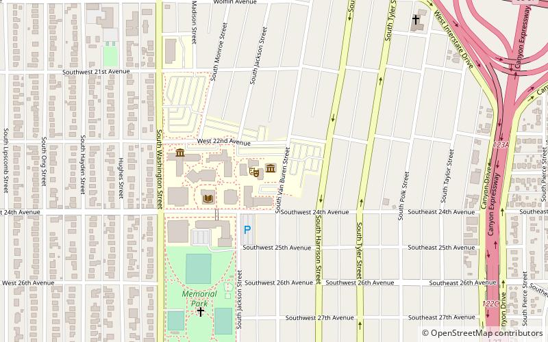 Amarillo Museum of Art location map