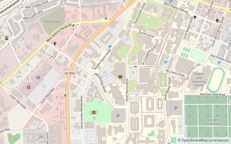 Northern Arizona University- Cline Library location map
