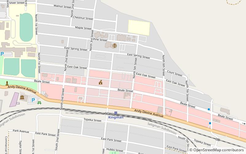 little red school kingman location map