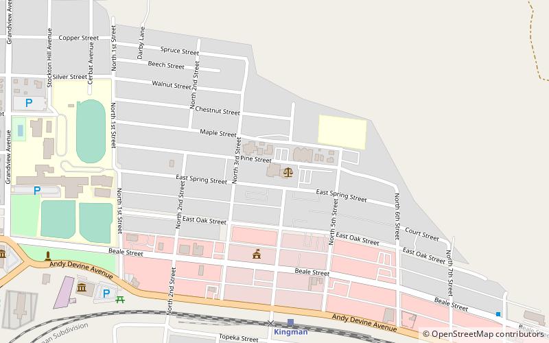 Mohave County Courthouse and Jail location map