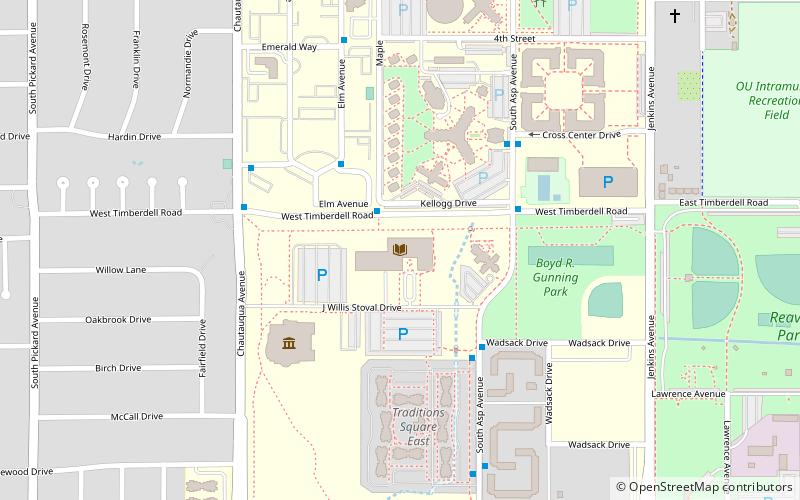 University of Oklahoma College of Law location map