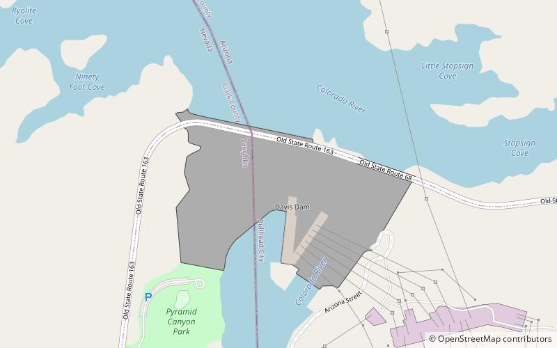 Davis Dam location map