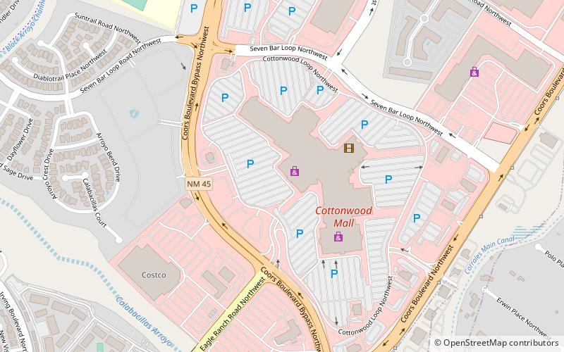 Cottonwood Mall location map