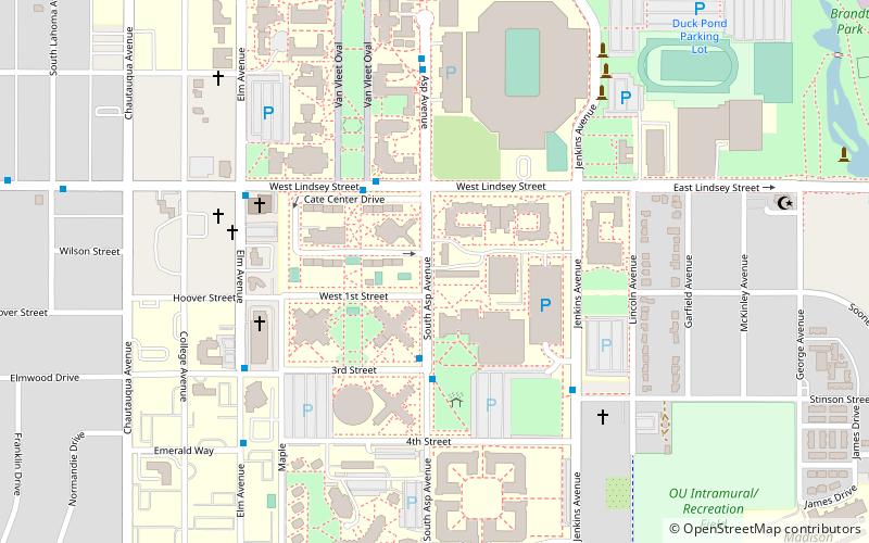 University of Oklahoma Observatory location map