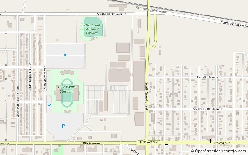 Amarillo National Center location map