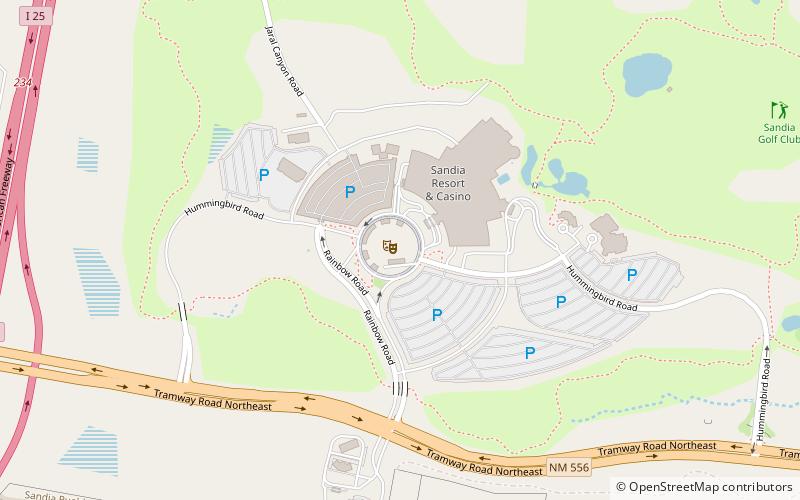 Sandia Resort and Casino location map