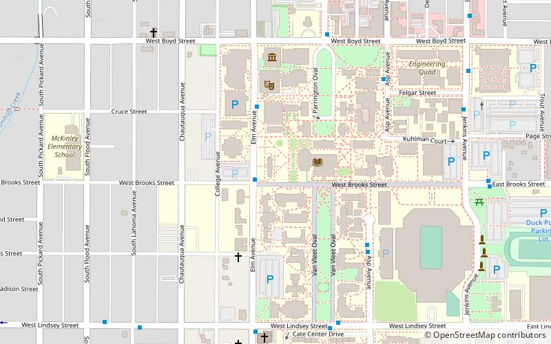 University of Oklahoma College of Arts and Sciences location map