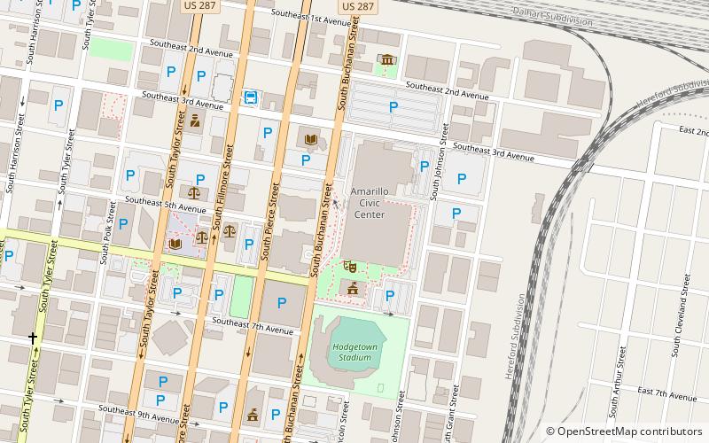 Amarillo Civic Center location map