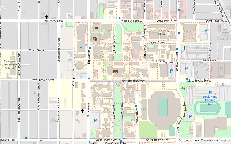 Bizzell Memorial Library location map
