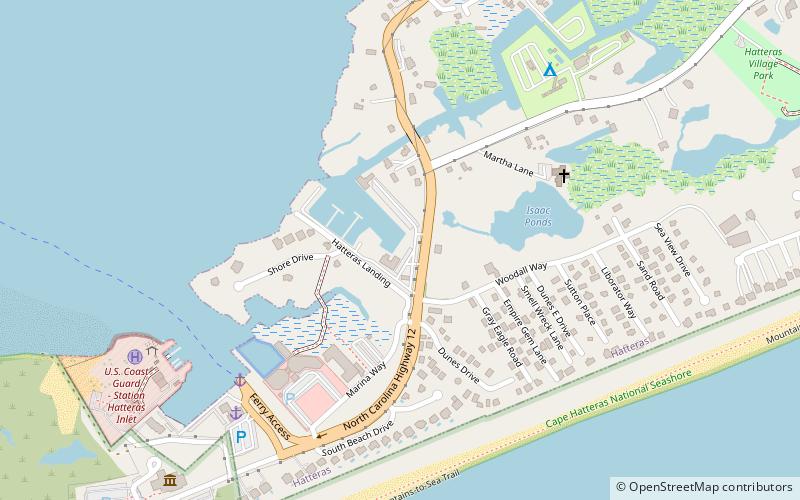 Teach's Lair Marina location map