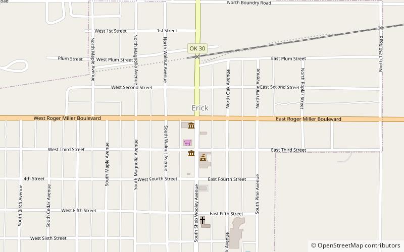 Roger Miller Museum location map